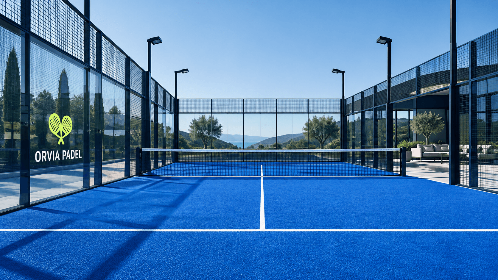 ORVIA premium blue padel court